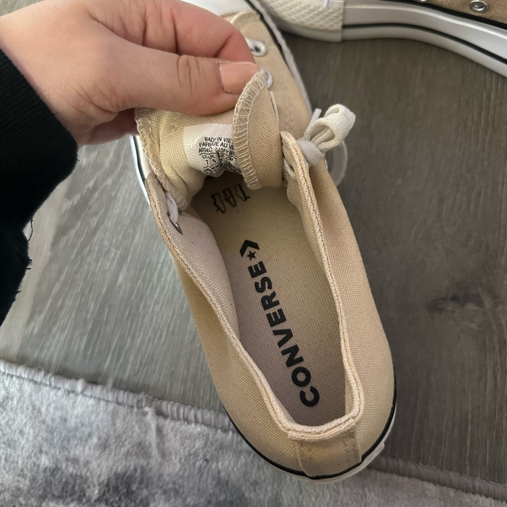 Women's cream platform converse - Picture 4 of 4
